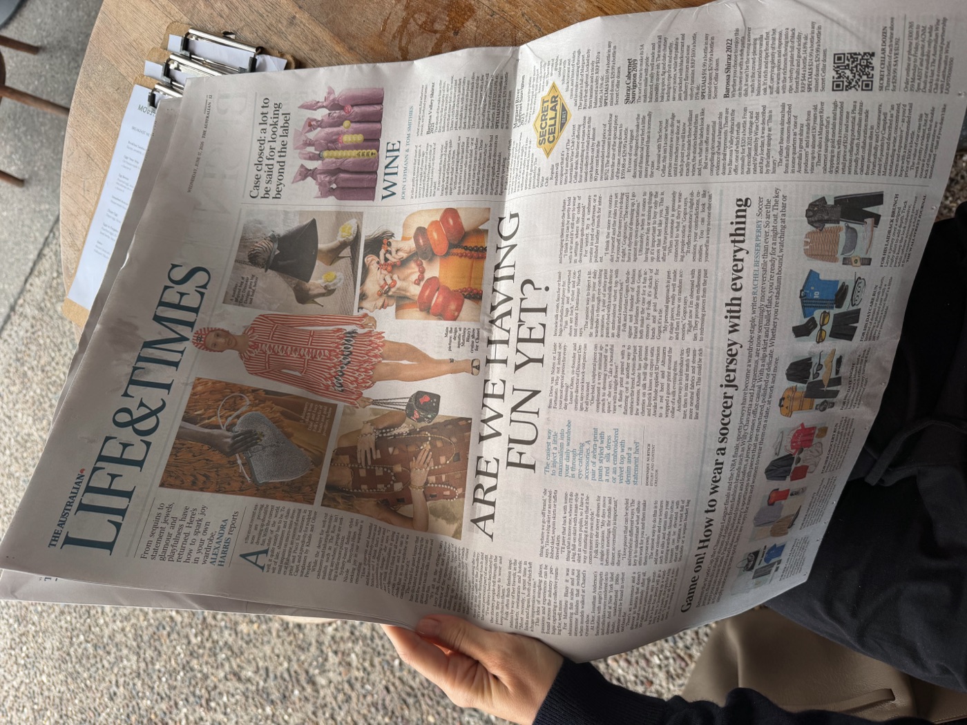 Dominique featured in The Australian