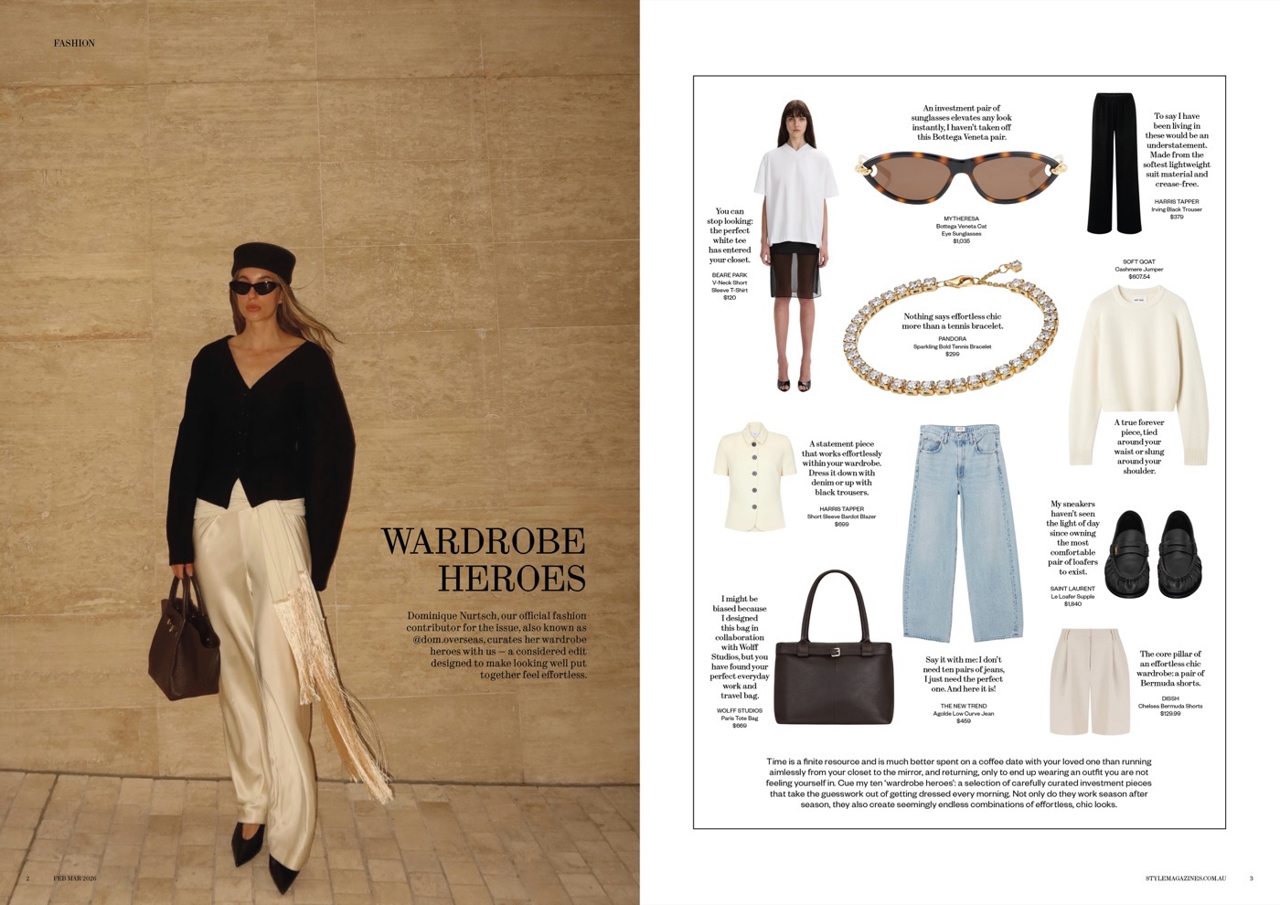 Wardrobe Heroes — Style Magazine feature by Dominique Nurtsch